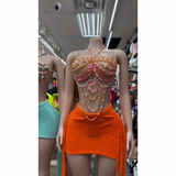 Luxe Resort Beaded Skirt Set