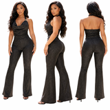 Midnight Sparkle Halter Set