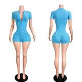 It Girl Zipper Romper