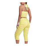 Preety Halter Capri Set