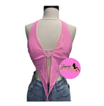 Lovely metallic halter top
