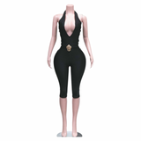 Ocean Charm Capri Jumpsuit