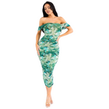 Emerald Escape Midi Dress