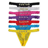 Custom bling thong