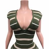 The Preety Affair Striped Mini Dress