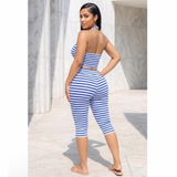 Enjoying The City Stripe Capri Set