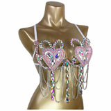Heartbreaker Luxe Crystal Chain Top