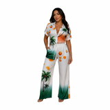 Tropical Citrus Pants Set