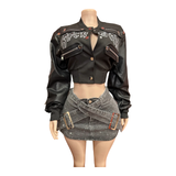 Rockstar crop jacket