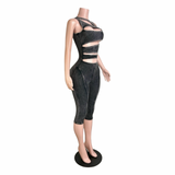 Hour Glass Capri Jumpsuit