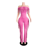 Fringe Shoulder Jumpsuit