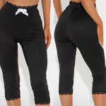 Lace capri pants
