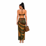 Sunset Vibes Beaded Skirt Set