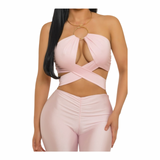 Blush Hour Ring Capri Set