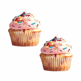 Edible Birthday Sweet Treat Cupcake Pasties