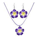 Hawaiian Plumeria Jewelry Set