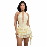 l Eyes on Me Lace Mini Dress