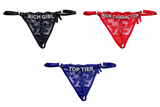 Custom bling thong