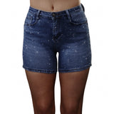 Denim Diamond Shorts
