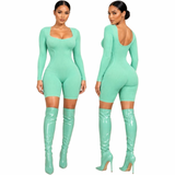 Mint To Be Sculpted Romper