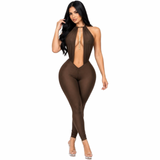 Midnight Temptation Rhinestone Jumpsuit