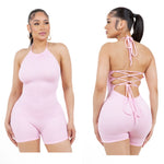 Yours truly ribbed romper