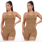Yours truly ribbed romper