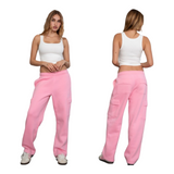 Girly cargo sweatpants Thick material