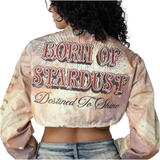 Born of stardust cropped jacket