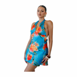 Sky Bloom Mini Dress - Pre Order
