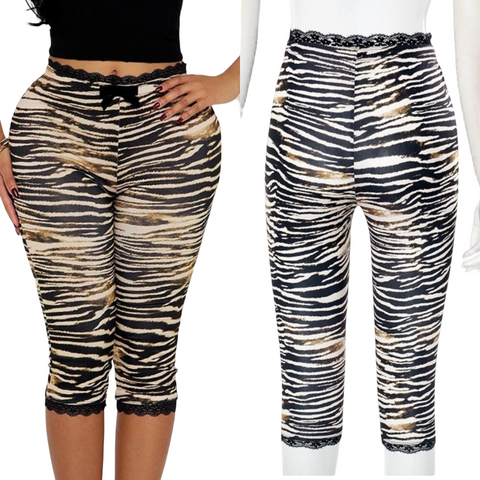 Lace capri pants