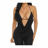 Glitter Capri Jumpsuit