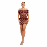 Private Affair Lace Mini Dress