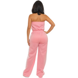 Stripe Tube Jumpsuit