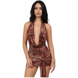 Wild Desire Draped Mini Dress