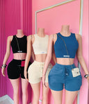 Cutie patootie cropped set