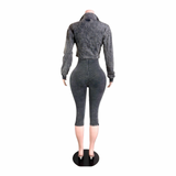 City Girl Layered Capri Set