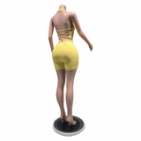 Sunlit Sculpt Halter Set