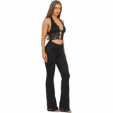 After Dark Lace Halter Set