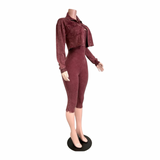 City Girl Layered Capri Set