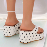 Polka Doll Platz Sandals