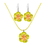 Hawaiian Plumeria Jewelry Set