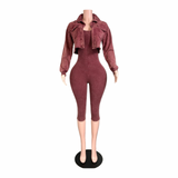 City Girl Layered Capri Set