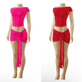 Preety tie skirt set