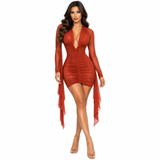Divine Allure Ruched Mini Dress