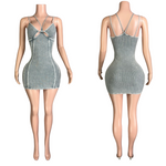 Ribbed baddie mini dress