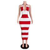 Paradise Striped Maxi Dress