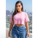 Girly Diamond Crop Top