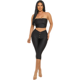 Preety sculpt capri set