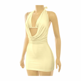 Preety Halter Dress W/Bra